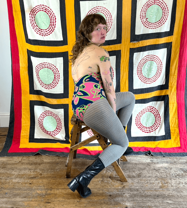 Halterneck Bodysuit, 1990’s - Size M